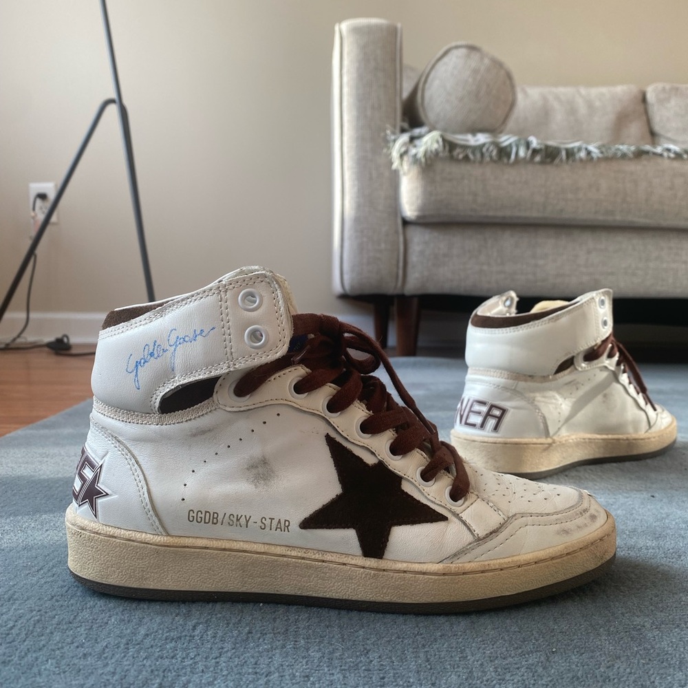 Golden Goose Sky-Star High Too Lace-up Sneakers